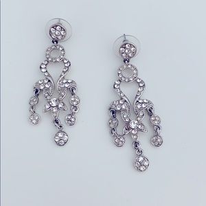 Evening Chandelier Floral Earrings